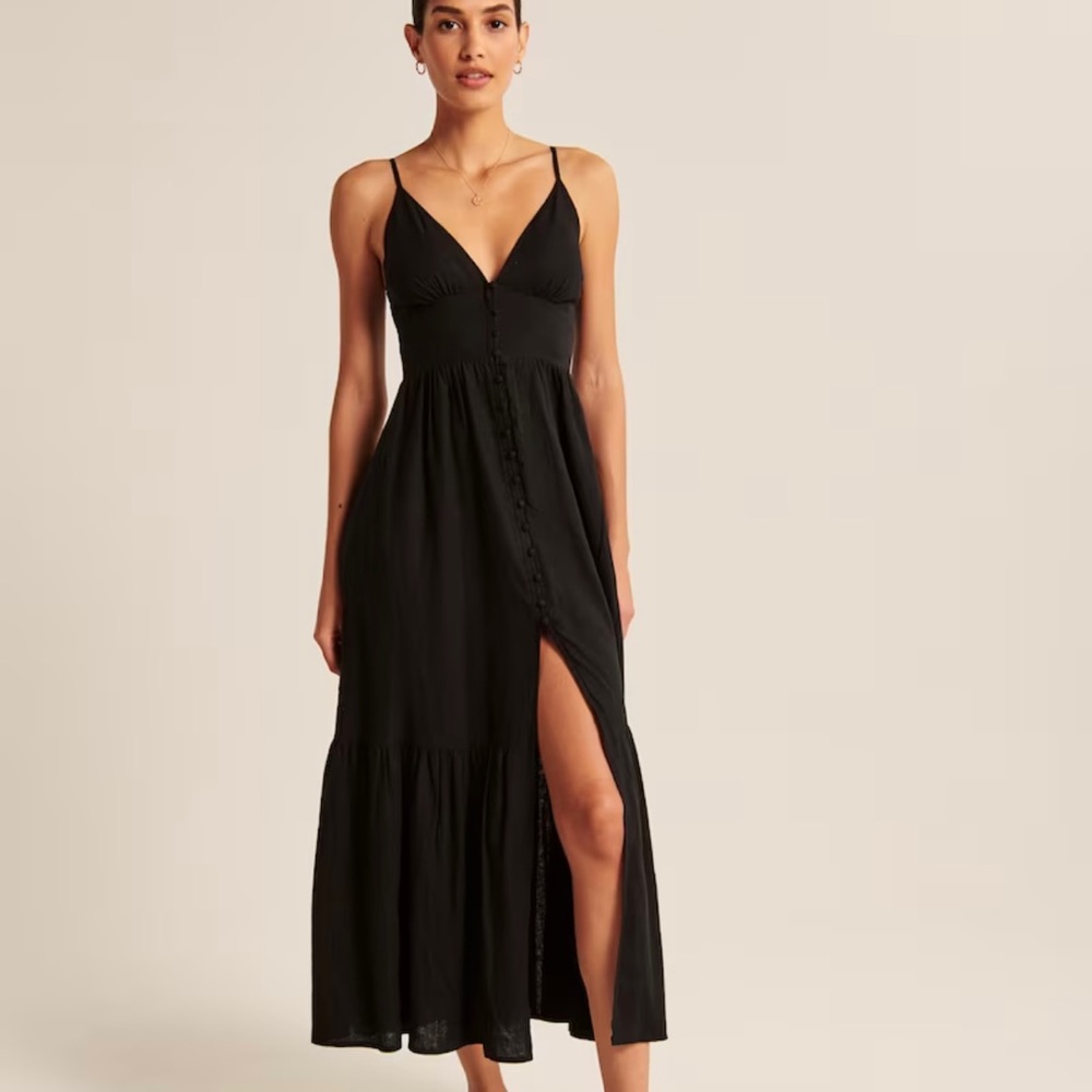 Abercrombie Button Front Maxi Dress